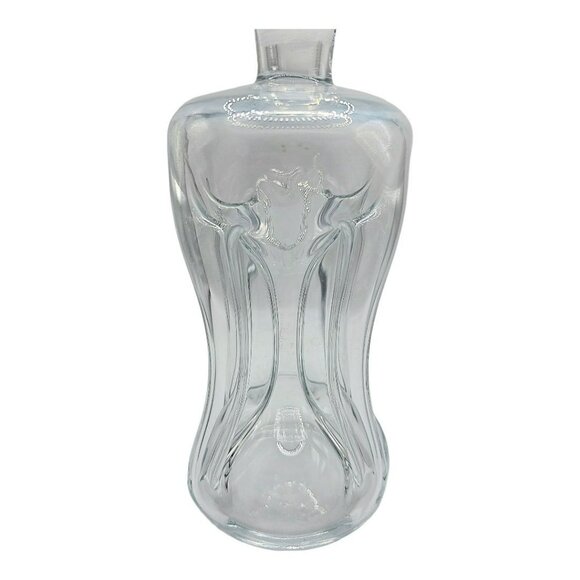 VTG Holmegaard Kluk Alcohol Decanter Danish Stopper Pinch Art Glass Blue Tint - Picture 12 of 15